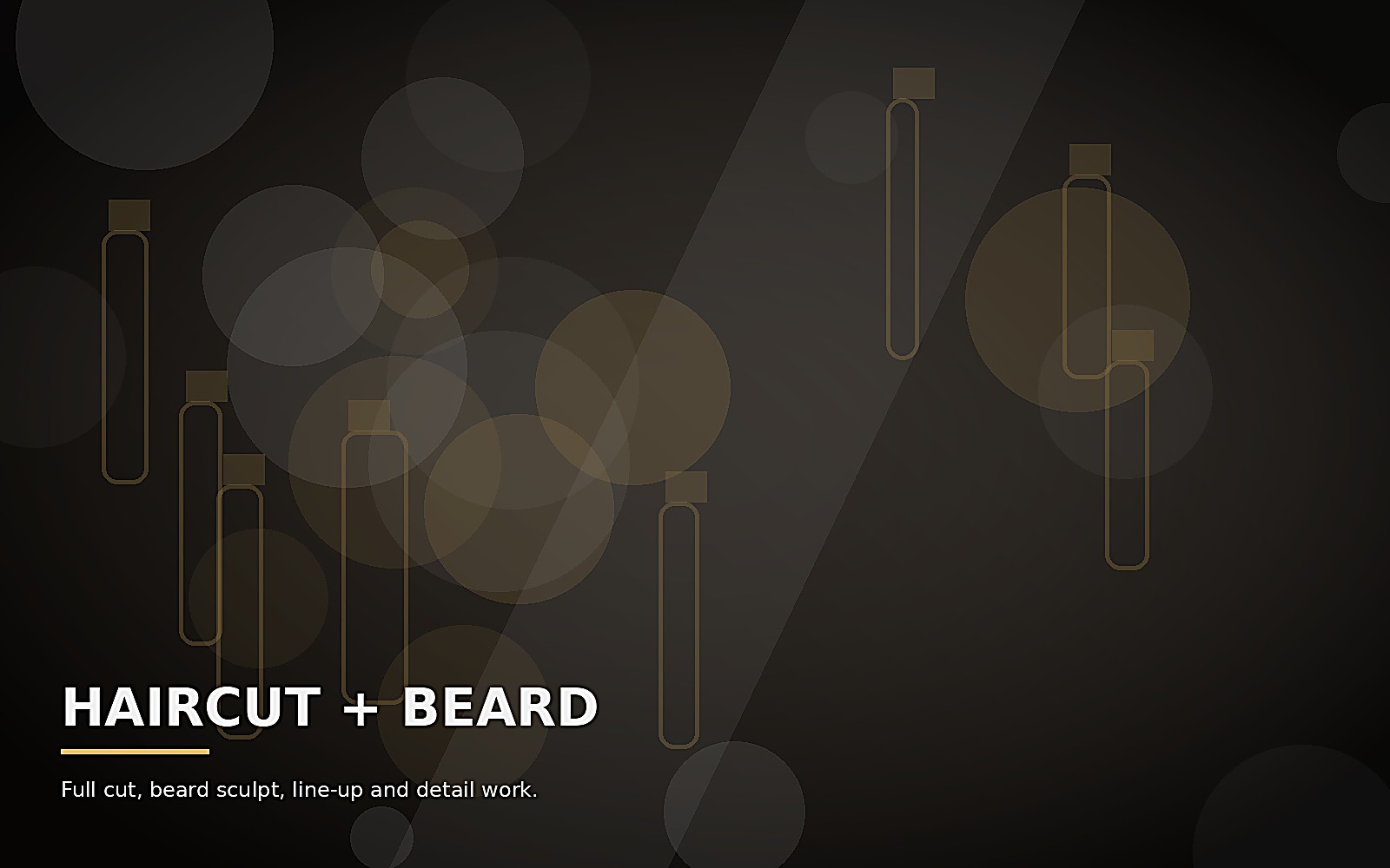Haircut with beard service